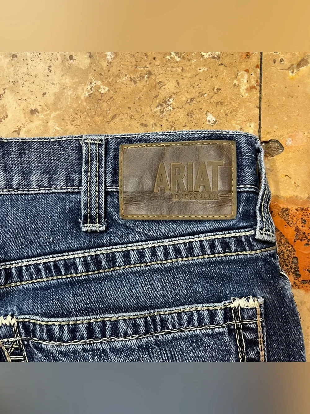 Ariat Men’s M4 Low Rise Bootcut Denim Jeans Dark Wash Western 38x32